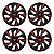 Jogo Calota Esportiva aro 14 DS4 Red Cup Emblema Toyota - Imagem 1