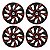 Jogo Calota Esportiva aro 15 DS4 Red Cup Emblema Ford Prata - Imagem 1