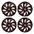 Jogo Calota Esportiva aro 15 DS4 Red Cup Emblema Volkswagen - Imagem 1