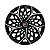 Calota Esportiva aro 14 Moove Black Silver Emblema Fiat Vermelho - Imagem 1