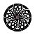 Jogo Calota Esportiva aro 14 Moove Black Silver Emblema Fiat Vermelho - Imagem 2