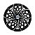 Calota Esportiva aro 14 Moove Black Silver Emblema Ford Prata - Imagem 1