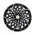 Calota Esportiva aro 14 Moove Black Silver Emblema GM Prata - Imagem 1