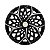 Calota Esportiva aro 14 Moove Black Silver Emblema GM Prata - Imagem 1