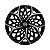 Jogo Calota Esportiva aro 14 Moove Black Silver Emblema Nissan - Imagem 2