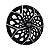 Calota Esportiva aro 14 Moove Black Silver Emblema Toyota - Imagem 2