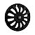 Calota Esportiva aro 13 Passat CC Preta Brilhante emblema Fiat Preto - Imagem 2