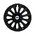 Calota Esportiva aro 13 Passat CC Preta Brilhante emblema Ford Prata - Imagem 1