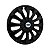 Calota Esportiva aro 13 Passat CC Preta Brilhante emblema Ford Prata - Imagem 2