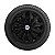 Calota Esportiva aro 13 Passat CC Preta Brilhante emblema Ford Prata - Imagem 4
