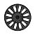 Calota Esportiva aro 13 Passat CC Preta Brilhante emblema Ford Prata - Imagem 3