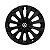 Jogo Calota Esportiva aro 13 Passat CC Preta Brilhante emblema Volkswagen - Imagem 2