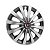 Jogo Calota Esportiva aro 13 Passat CC Sport Silver emblema Fiat Vermelho - Imagem 3