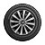 Calota Esportiva aro 13 Passat CC Sport Silver emblema Fiat Preto - Imagem 4