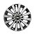 Jogo Calota Esportiva aro 13 Passat CC Sport Silver emblema GM Preto - Imagem 1