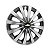 Jogo Calota Esportiva aro 13 Passat CC Sport Silver emblema GM Preto - Imagem 2