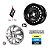 Calota Esportiva aro 13 Passat CC Sport Silver Emblema Ford Preto - Imagem 5