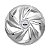Jogo Calota Esportiva Aro 14 Nitro Prata emblema Ford Prata - Imagem 2