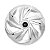 Jogo Calota Esportiva Aro 14 Nitro Prata emblema Ford Preto - Imagem 2