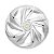 Calota Esportiva Aro 14 Nitro Prata emblema GM Prata - Imagem 1