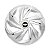 Jogo Calota Esportiva Aro 14 Nitro Prata emblema GM Preto - Imagem 2