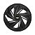Jogo Calota Esportiva Aro 14 Nitro Preta Fosca emblema GM Preto - Imagem 2