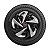 Jogo Calota Esportiva Aro 14 Nitro Black Silver emblema Fiat Vermelho - Imagem 3