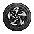 Calota Esportiva Aro 14 Nitro Black Silver emblema Ford Prata - Imagem 5