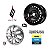 Calota Esportiva Aro 14 Nitro Black Silver emblema GM Prata - Imagem 4