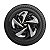 Calota Esportiva Aro 14 Nitro Black Silver emblema GM Preto - Imagem 1