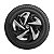 Jogo Calota Esportiva Aro 13 Nitro Black Silver emblema Volkswagen - Imagem 5