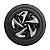 Calota Esportiva Aro 13 Nitro Black Silver emblema GM Preto - Imagem 4