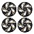 Jogo Calota Esportiva Aro 14 Nitro Black Gold emblema Nissan - Imagem 1