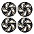 Jogo Calota Esportiva Aro 13 Nitro Black Gold emblema Ford Preto - Imagem 1