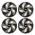Jogo Calota Esportiva Aro 13 Nitro Black Gold emblema GM Preto - Imagem 1