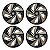 Jogo Calota Esportiva Aro 13 Nitro Black Gold emblema Volkswagen - Imagem 1