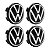 Jogo Calotinha 56mm Centro de Roda KRMAI Volkswagen Nivus/Virtus - Imagem 1