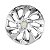 Calota Esportiva Aro 14 DS4 Cromada emblema GM Prata - Imagem 1