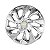 Jogo Calota Esportiva Aro 13 DS4 Cromado emblema GM Prata - Imagem 2