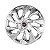 Jogo Calota Esportiva Aro 13 DS4 Cromado emblema Fiat Vermel - Imagem 2