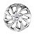 Calota Esportiva Aro 15 DS4 Cromada emblema Ford Prata - Imagem 1