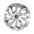 Calota Esportiva Aro 15 DS4 Cromada emblema Fiat Preta - Imagem 1