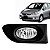 Farol Auxiliar milha Honda Fit 2003 a 2006 com grade - Imagem 1