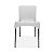 Cadeira plástica Sec Line Branca com pés de Alumínio - Imagem 2