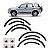 Kit Completo Moldura Vão de Roda Ford EcoSport 2003/2012 - Imagem 1