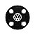 Jogo Calota Central New Cap emblema resinado Volkswagen - Imagem 3