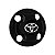 Jogo Calota Central New Cap emblema resinado Toyota Preto - Imagem 2