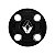 Jogo Calota Central New Cap emblema resinado Renault Preto - Imagem 3