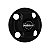 Jogo Calota Central New Cap emblema resinado Nissan Preto - Imagem 2