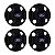 Jogo Calota Central New Cap emblema resinado Ford Azul - Imagem 1